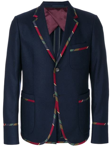 gucci blazer mens stripe|Gucci housecoat for men.